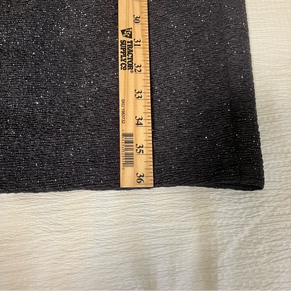 Eliza J Cocktail Dress Black with Mtalic Sparkle size 6 - Picture 4 of 9